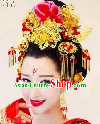 Ancient Chinese Empress Princess Queen Hair Style Accessories Hair Sticks Clips Hair Pin Hair Pieces Combs Ancient Chinese Chopsticks Asian Wedding Bridal Hair Ornaments Crown