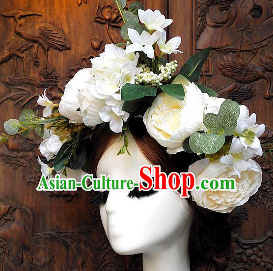 Top Handmade Flower Decoration Hat Dress Hat for Ladies