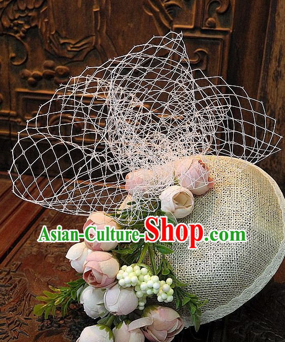 Top Handmade Flower Decoration Hat Dress Hat for Ladies