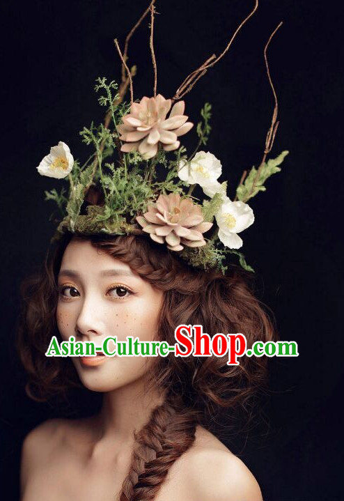 Top Handmade Flower Decoration Hat Dress Hat for Ladies