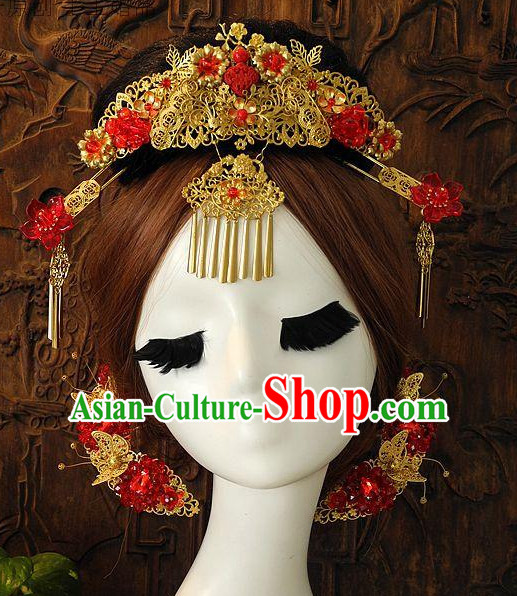 Ancient Chinese Empress Princess Queen Hair Style Accessories Hair Sticks Clips Hair Pin Hair Pieces Combs Ancient Chinese Chopsticks Asian Wedding Bridal Hair Ornaments Crown