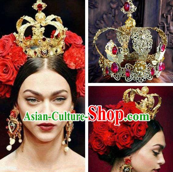 Top Handmade Imperial Royal European Hat for Queen