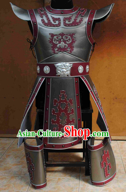 Chinese General Ancient Armor Costumes Complete Set for Men