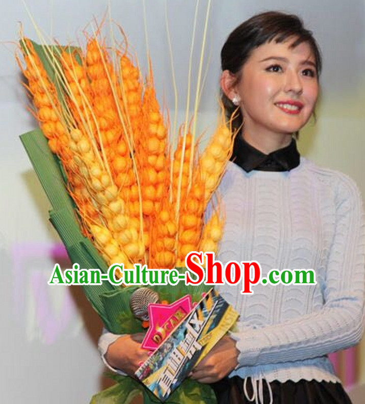 Wheat Ear Flower Dance Props Props for Dance Dancing Props for Sale for Kids Dance Stage Props Dance Cane Props Umbrella Children Adults