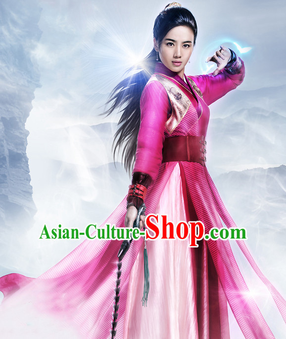 Chinese Ancient Swordsman Costumes Complete Set for Men