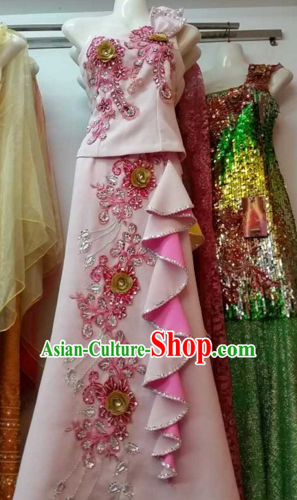 Top Traditional National Thai Garment Dress Thai Traditional Dress Dresses Wedding Dress Complete Set for Women Girls Adults Youth Kids