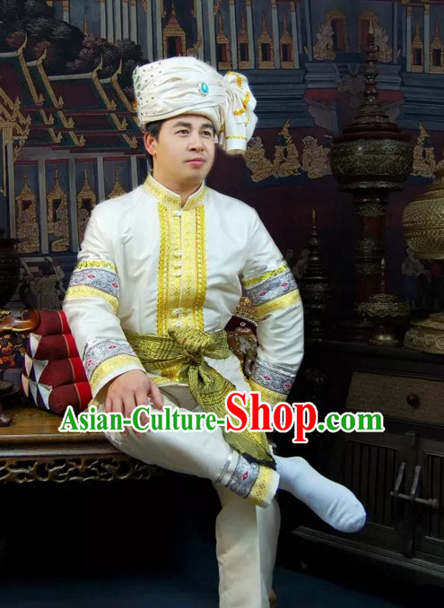 Top Traditional National Thai Costumes Garment Dress Thai Traditional Dress Dresses Wedding Dress Complete Set for Men Boys Youth Kids Adults