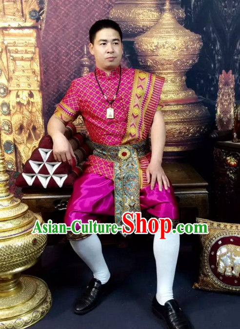 Top Traditional National Thai Costumes Garment Dress Thai Traditional Dress Dresses Wedding Dress Complete Set for Men Boys Youth Kids Adults