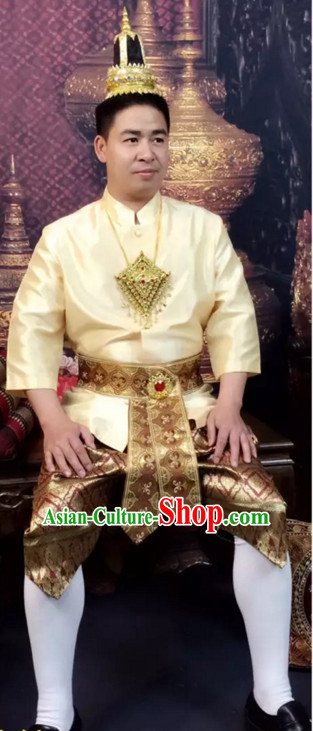 Top Traditional National Thai Costumes Garment Dress Thai Traditional Dress Dresses Wedding Dress Complete Set for Men Boys Youth Kids Adults