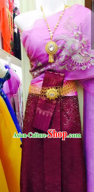 Top Traditional National Thai Garment Dress Thai Traditional Dress Dresses Wedding Dress Complete Set for Women Girls Youth Kids Adults