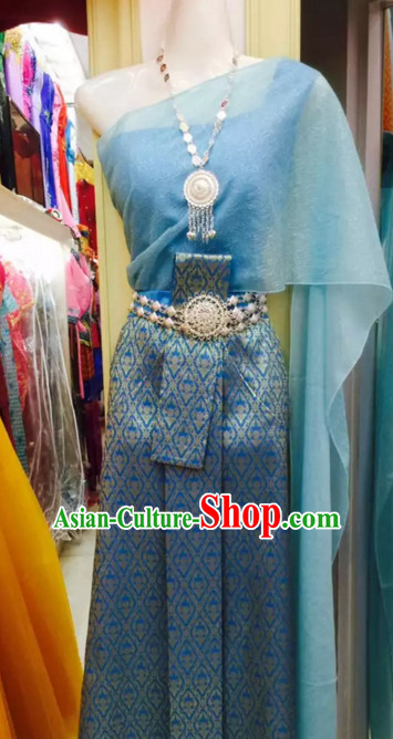 Top Traditional National Thai Garment Dress Thai Traditional Dress Dresses Wedding Dress Complete Set for Women Girls Youth Kids Adults