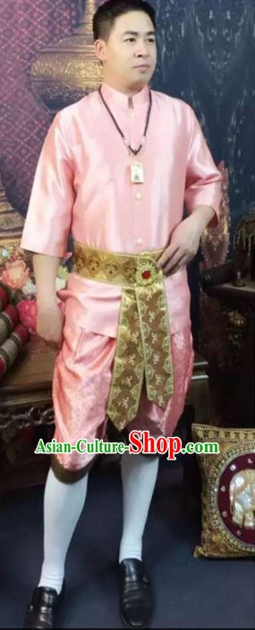 Top Traditional National Thai Garment Dress Thai Traditional Dress Dresses Wedding Dress Complete Set for Men Boys Youth Kids Adults