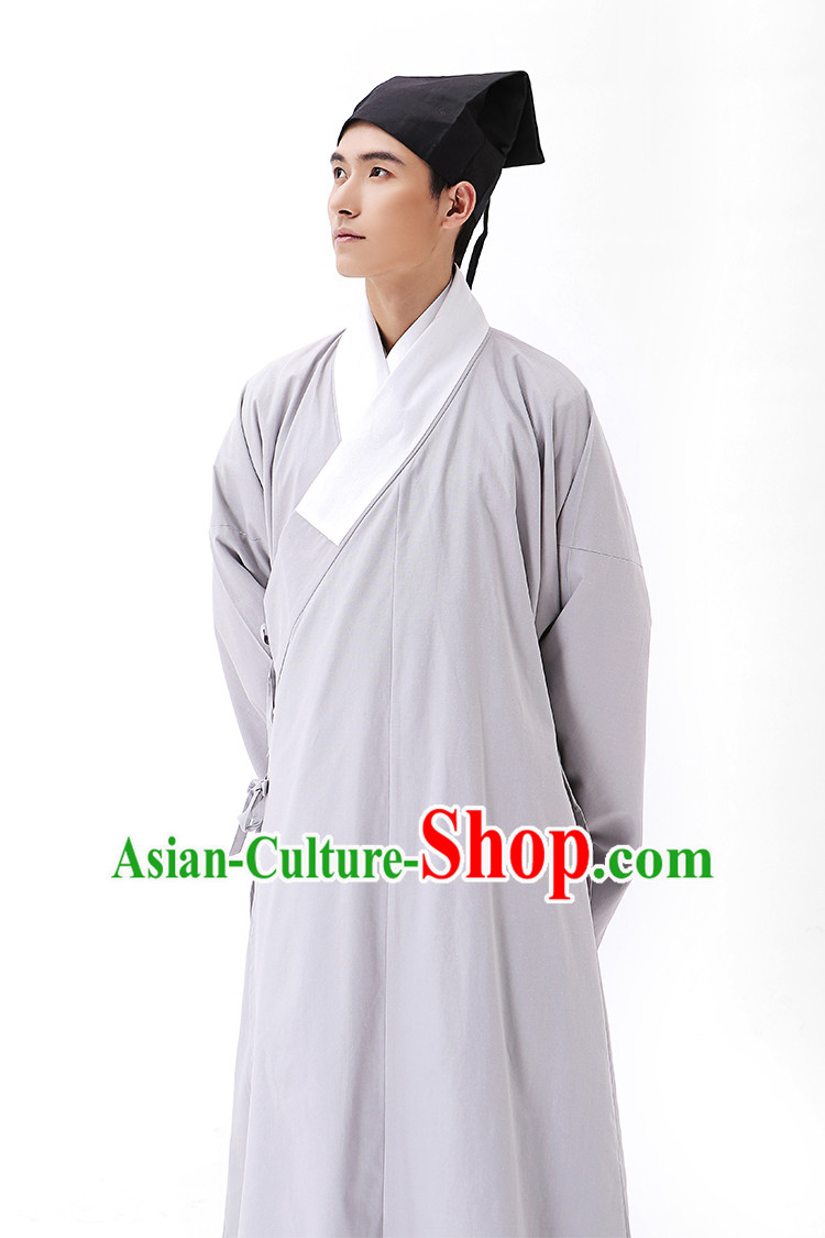 Traditional Hanfu Clothing Dress Buy Male Costume Robe Kimono Dress and Hat Complete Set for Men