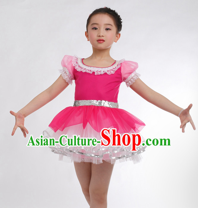 Chinese Competition Modern Dance Costumes Kids Dance Costumes Folk Dances Ethnic Dance Fan Dance Dancing Dancewear for Children