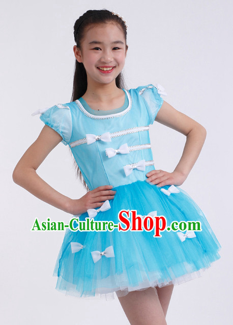 Chinese Competition Modern Dance Costumes Kids Dance Costumes Folk Dances Ethnic Dance Fan Dance Dancing Dancewear for Children