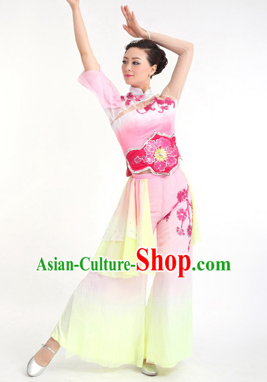 Chinese Competition Stage Classical Dance Costumes Female Dance Costumes Folk Dances Ethnic Dance Fan Dance Dancing Dancewear for Women