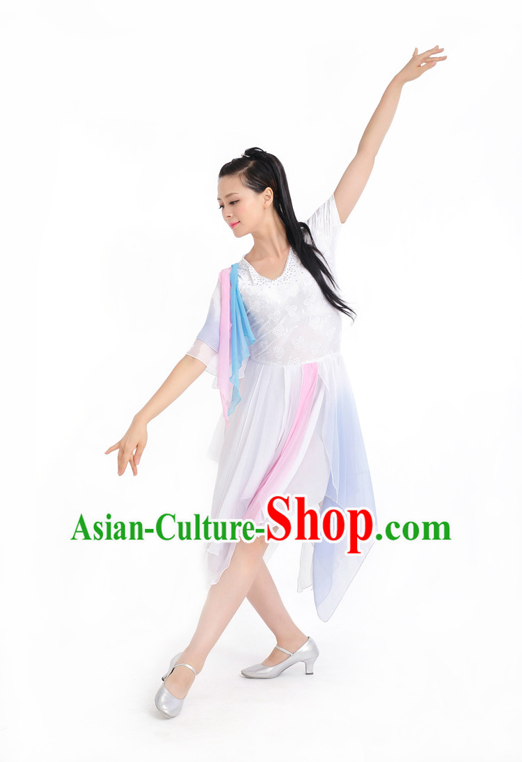 Chinese Competition Stage Classical Dance Costumes Female Dance Costumes Folk Dances Ethnic Dance Fan Dance Dancing Dancewear for Women