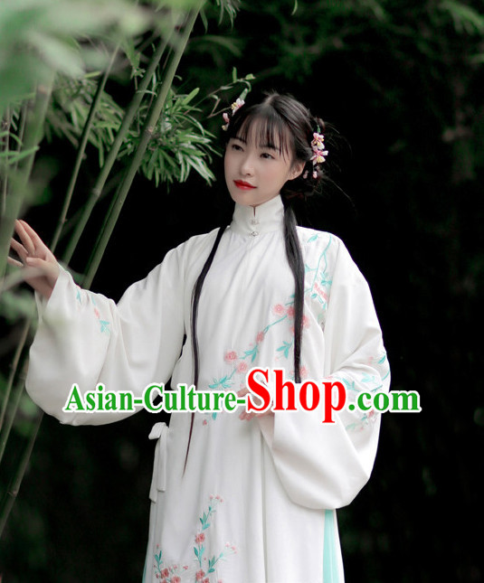 Ancient Chinese Embroidered Hanfu Dress China Traditional Clothing Asian Long Dresses China Clothes Fashion Oriental Outfits for Women