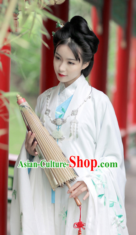 Ancient Chinese Embroidered Hanfu Dress China Traditional Clothing Asian Long Dresses China Clothes Fashion Oriental Outfits for Women