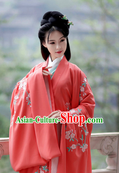 Ancient Chinese Embroidered Hanfu Dress China Traditional Clothing Asian Long Dresses China Clothes Fashion Oriental Outfits for Women