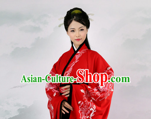 Ancient Chinese Embroidered Hanfu Dress China Traditional Clothing Asian Long Dresses China Clothes Fashion Oriental Outfits for Women or Men