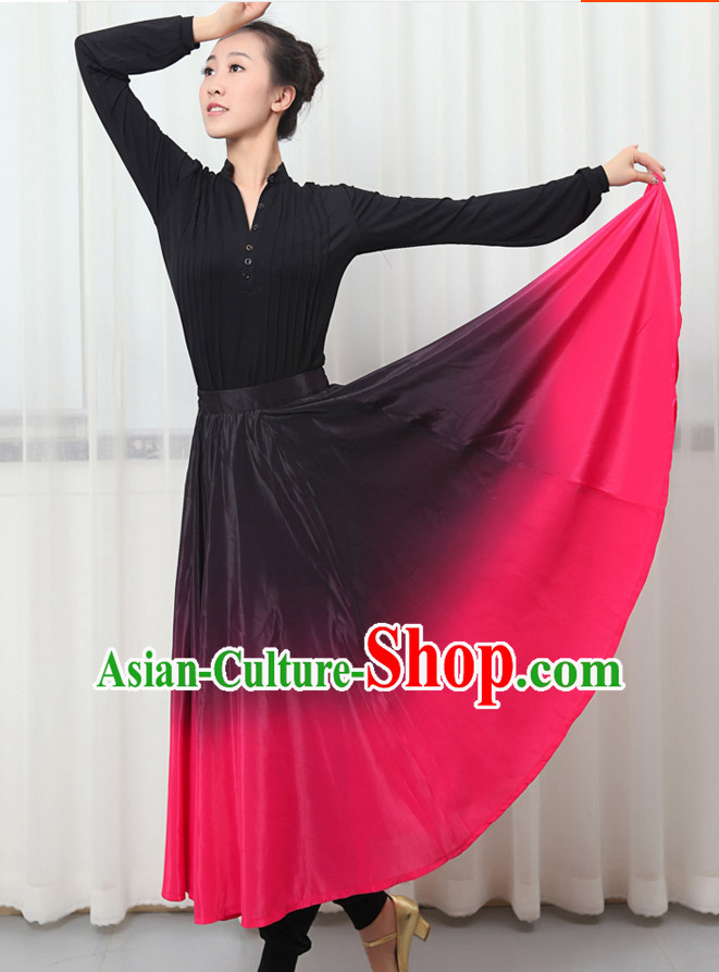 Traditional Chinese Folk Dance Costumes for Women or Girls