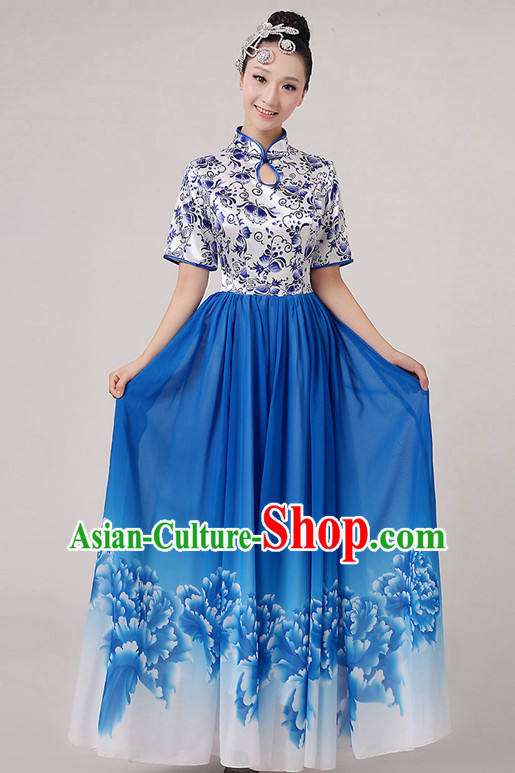 Traditional Chinese Dancewear Costumes Dancer Costumes Girls Dance Lyrical Dance Costume Ballroom Comtemporary Recital Dancewear Costume