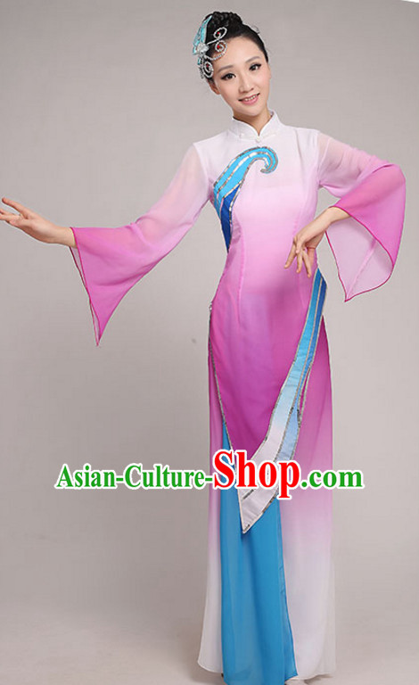 Traditional Chinese Dancewear Costumes Dancer Costumes Girls Dance Lyrical Dance Costume Ballroom Comtemporary Recital Dancewear Costume