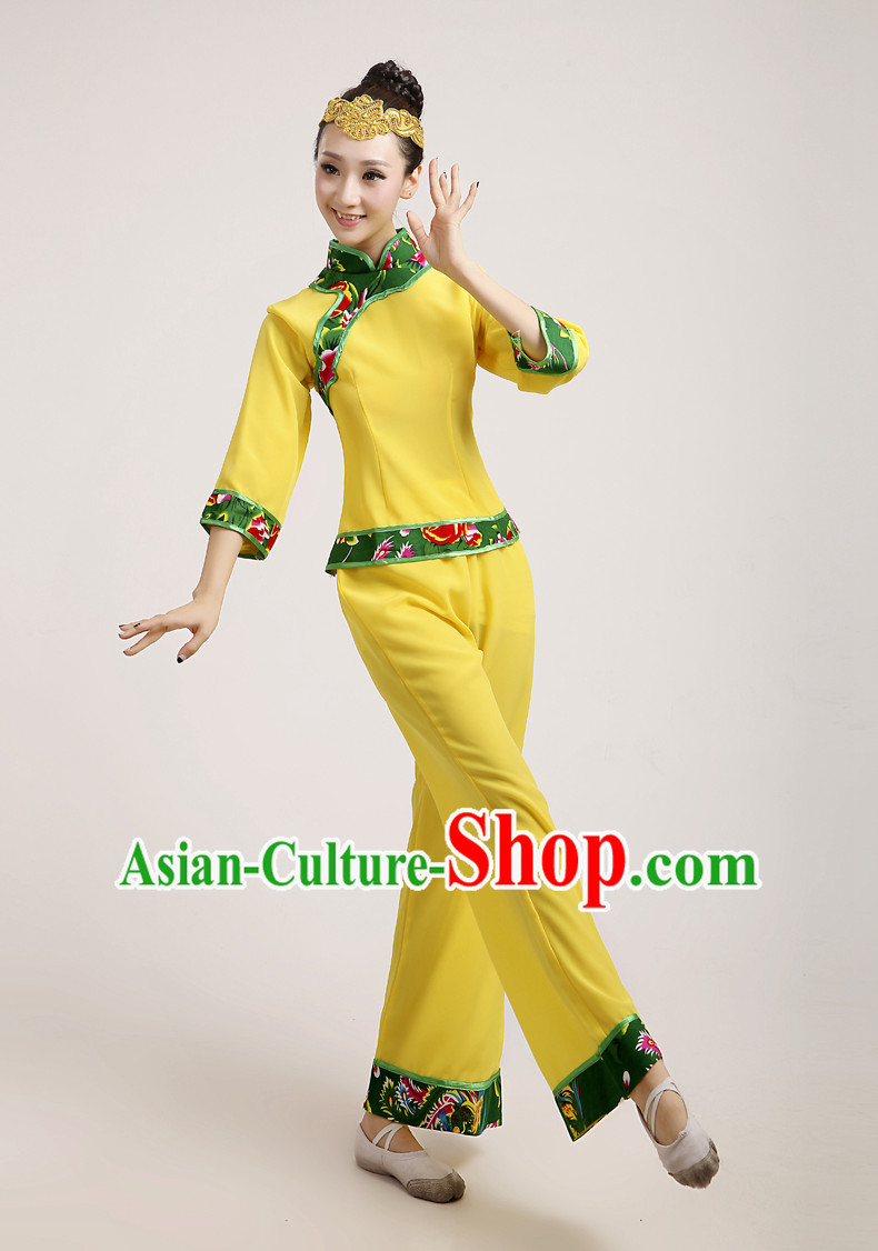 Traditional Chinese Dancewear Costumes Dancer Costumes Girls Dance Lyrical Dance Costume Ballroom Comtemporary Recital Dancewear Costume