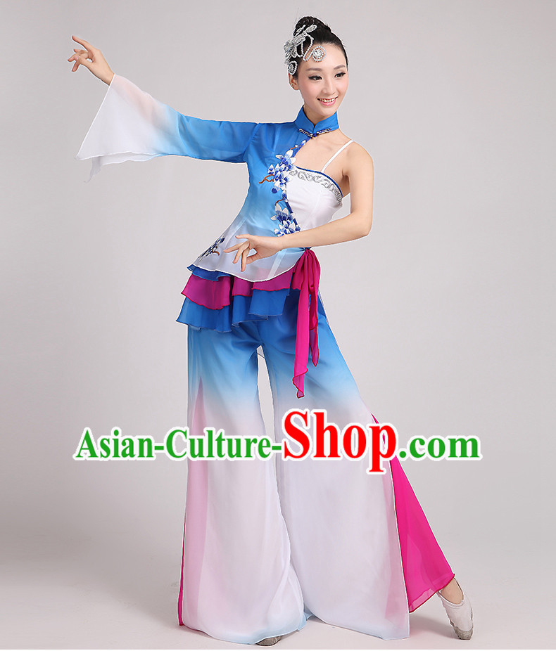 Traditional Chinese Dancewear Costumes Dancer Costumes Girls Dance Lyrical Dance Costume Ballroom Comtemporary Recital Dancewear Costume