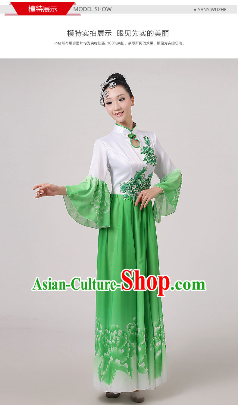 Traditional Chinese Dancewear Costumes Dancer Costumes Girls Dance Lyrical Dance Costume Ballroom Comtemporary Recital Dancewear Costume