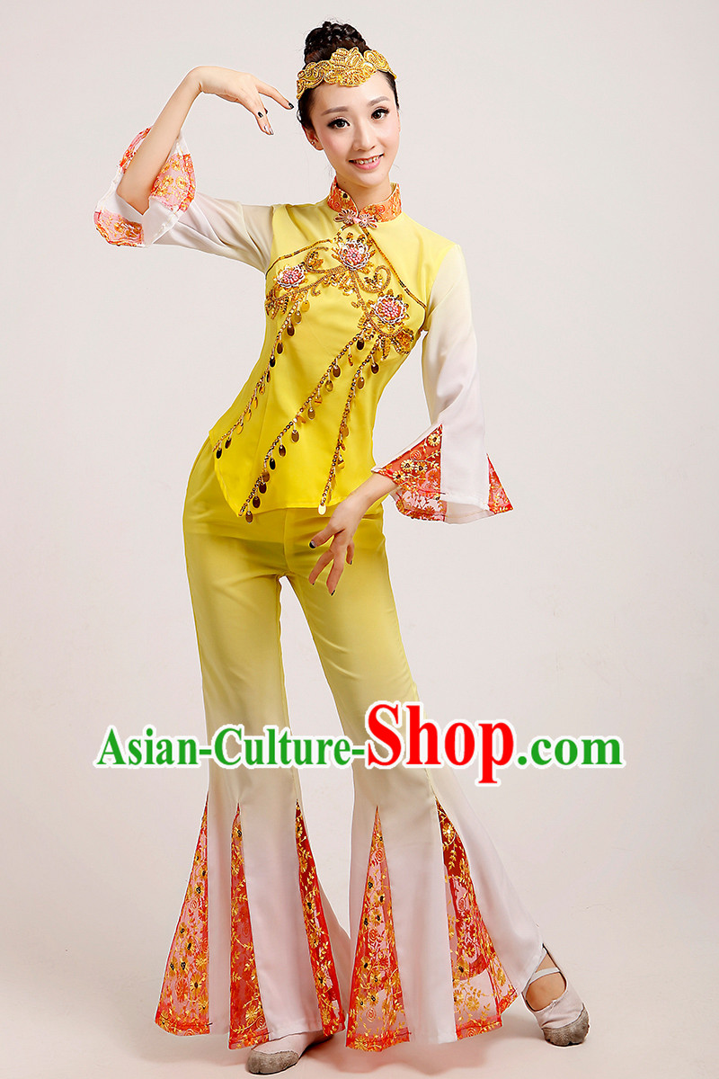 Traditional Chinese Dancewear Costumes Dancer Costumes Girls Dance Lyrical Dance Costume Ballroom Comtemporary Recital Dancewear Costume