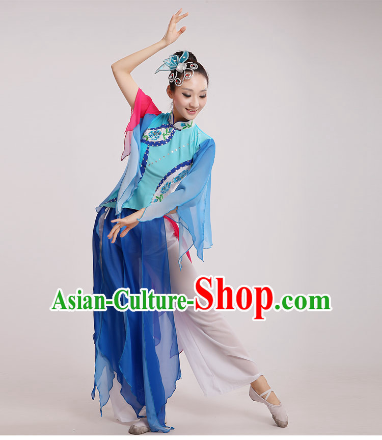 Traditional Chinese Dancewear Costumes Dancer Costumes Girls Dance Lyrical Dance Costume Ballroom Comtemporary Recital Dancewear Costume