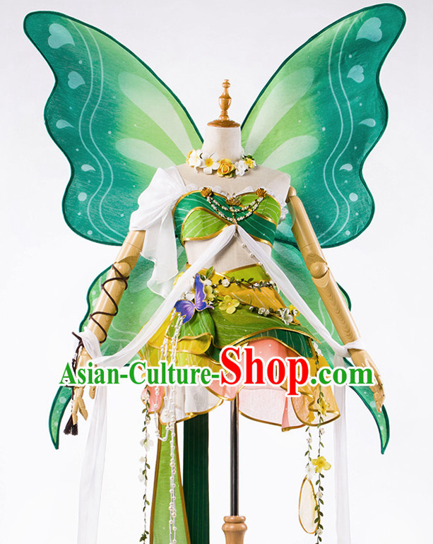 Traditional Chinese Butterfly Dancewear Costumes Fancy Dancer Costumes Girls Dance Lyrical Dance Costume Ballroom Comtemporary Recital Dancewear Costume