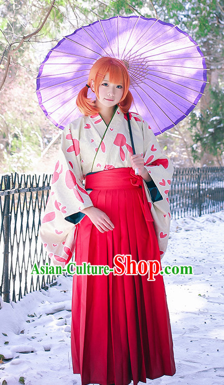 Traditional Japanese Style Kimono Cosplay Dress for Women