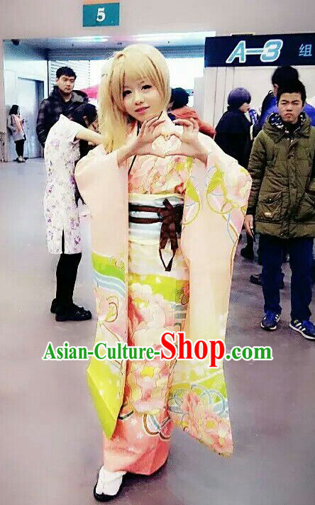 Traditional Japanese Style Kimono Cosplay Dress for Women