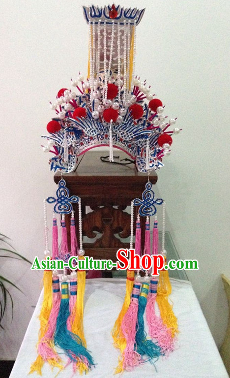 Traditional Chinese Opera Hat Hair Jewelry Hairpieces