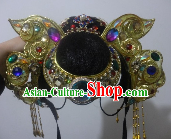 Traditional Chinese Stage Performance Dance Hat for Women