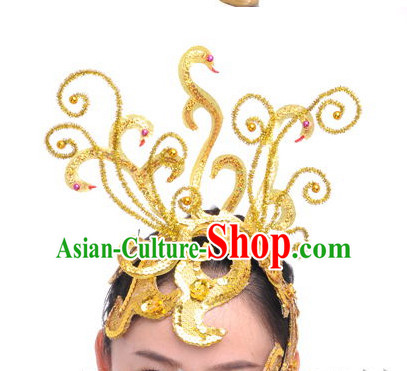 Traditional Chinese Stage Performance Dance Hat for Women