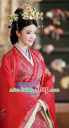 Ancient Chinese Prtincess Royal Imperial Hair Jewelry Hairpieces