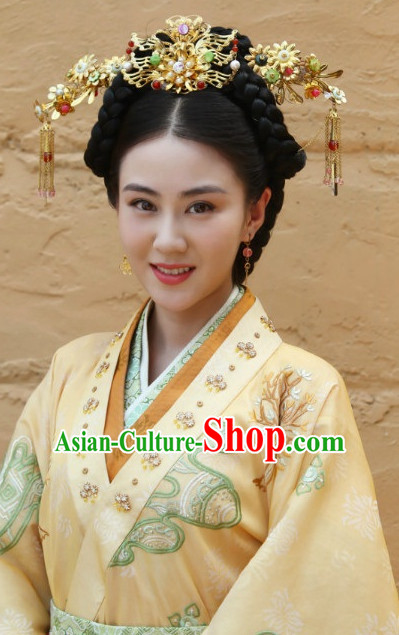 Ancient Chinese Prtincess Royal Imperial Hair Jewelry Hairpieces