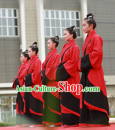 Ancient Chinese Clothing and Hair Jewelry Complete Set for Women