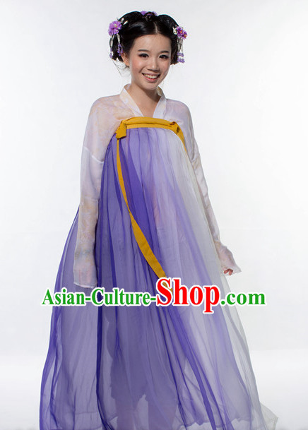 Ancient Chinese Clothing and Hair Jewelry Complete Set for Women