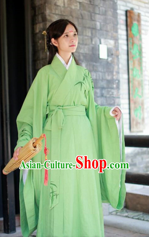 Ancient Chinese Clothing and Hair Jewelry Complete Set for Women