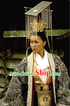 Top Chinese Headdress Empress Emperor Queen Film Crown Hat for Adults Kids Children Women Girls