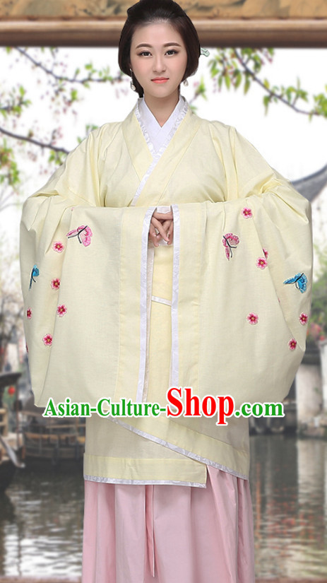 Asian Chinese Long Dresses Hanfu Costume Clothing Chinese Robe Chinese Kimono for Women