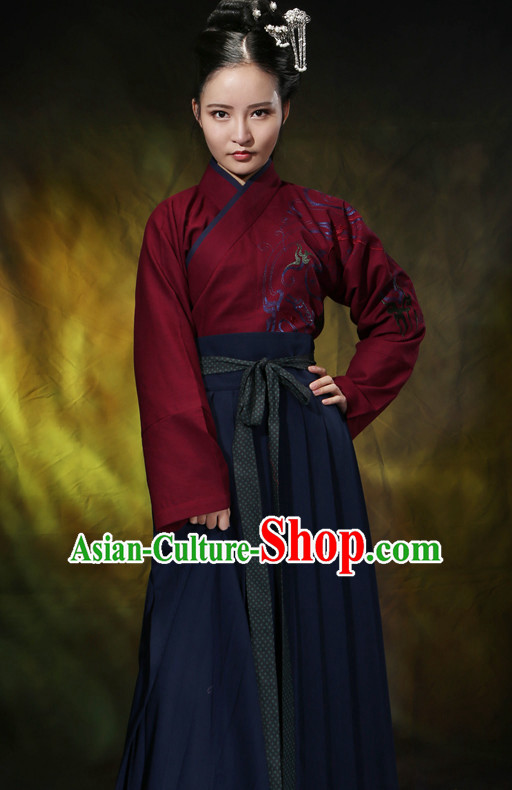 Asian Chinese Hanfu Dress Costume Clothing Oriental Dress Chinese Robes Kimono for Women