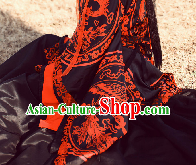 Asian Chinese Han Dynasty Hanfu Dress Costume Clothing Oriental Dress Chinese Robes Kimono for Women Gilrls Adults Children