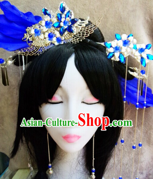 Chinese Ancient Empress Princess Queen Hair Accessories Headdress Hairpin Headwear Jewelry for Women Girls