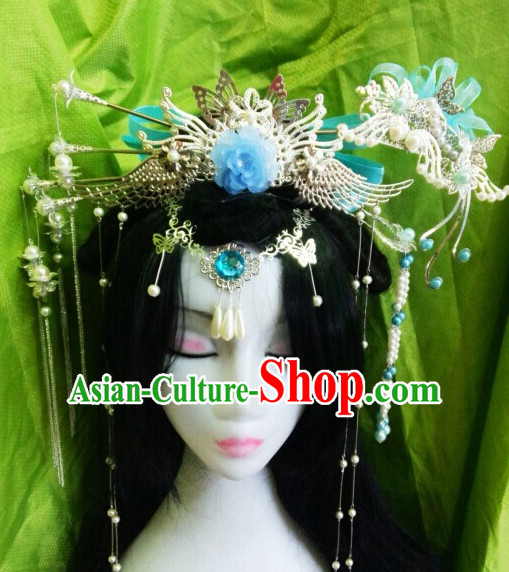 Chinese Ancient Empress Princess Queen Hair Accessories Headdress Hairpin Headwear Jewelry for Women Girls